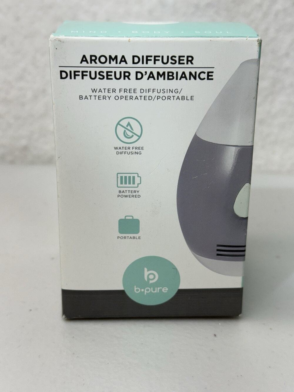 B Pure Aroma Diffuser Water Free Diffusing AAA Battery Operated Portable NEW